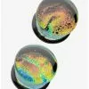 Glass Crackle Rainbow Swirl Plug 2 Pack 1 Glass Crackle Rainbow Swirl Plug 2 Pack -Hoodies And Sweaters Shop 19882963 hi