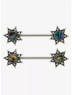 Steel Stone Sun Nipple Barbell 2 Pack