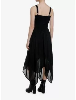 THORN&FABLE Thorn & Fable Black Lace-Up Hanky Hem Dress 7 THORN&FABLE Thorn & Fable Black Lace-Up Hanky Hem Dress -Hoodies And Sweaters Shop 19943939 av2