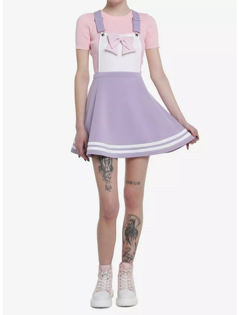 SWEETSOCIETY Pastel Purple & Pink Bow Skirtall 4 SWEETSOCIETY Pastel Purple & Pink Bow Skirtall - Image 2