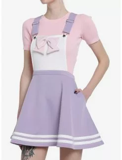 SWEETSOCIETY Pastel Purple & Pink Bow Skirtall