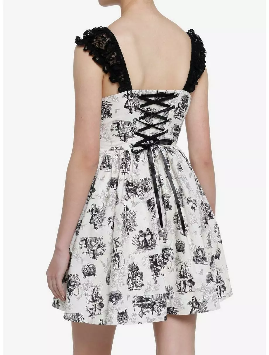 THORN&FABLE Thorn & Fable Through The Looking-Glass Lace-Up Babydoll Dress 5 THORN&FABLE Thorn & Fable Through The Looking-Glass Lace-Up Babydoll Dress - Image 3