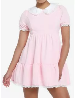SWEETSOCIETY Sweet Society Pink Collared Dress
