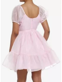 SWEETSOCIETY Sweet Society Pink Organza Tiered Dress 7 SWEETSOCIETY Sweet Society Pink Organza Tiered Dress -Hoodies And Sweaters Shop 20035592 av2