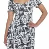 MIDNIGHTHOUR Midnight Hour Skeleton Allover Print Sweetheart Dress 2 MIDNIGHTHOUR Midnight Hour Skeleton Allover Print Sweetheart Dress -Hoodies And Sweaters Shop 20035753 hi
