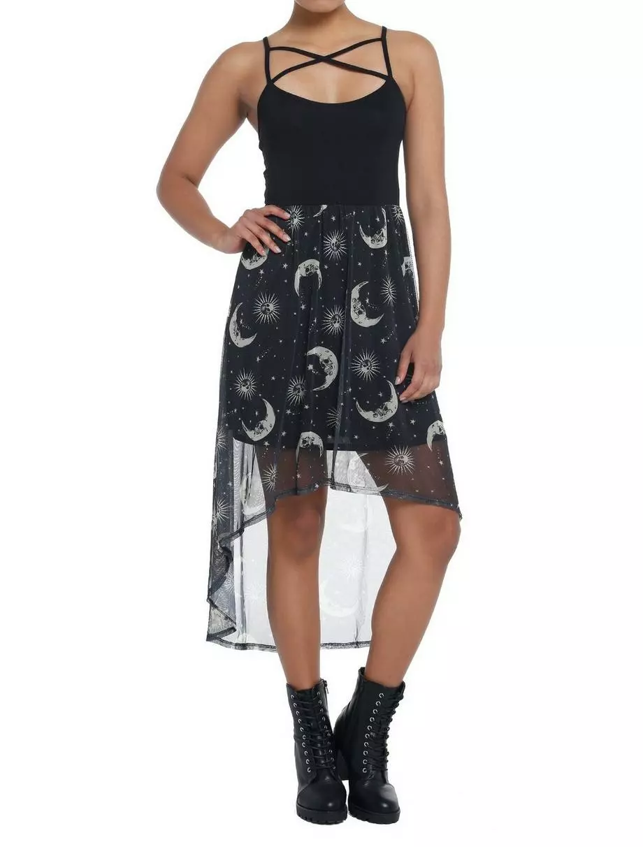 COSMICAURA Celestial Hi-Low Strappy Dress 4 COSMICAURA Celestial Hi-Low Strappy Dress - Image 2