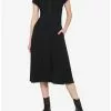 Black Henley Midi Dress 2 Black Henley Midi Dress -Hoodies And Sweaters Shop 20035889 hi