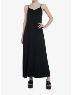 THORN&FABLE Thorn & Fable Black Lace Butterfly Maxi Dress -Hoodies And Sweaters Shop 20076102 av2