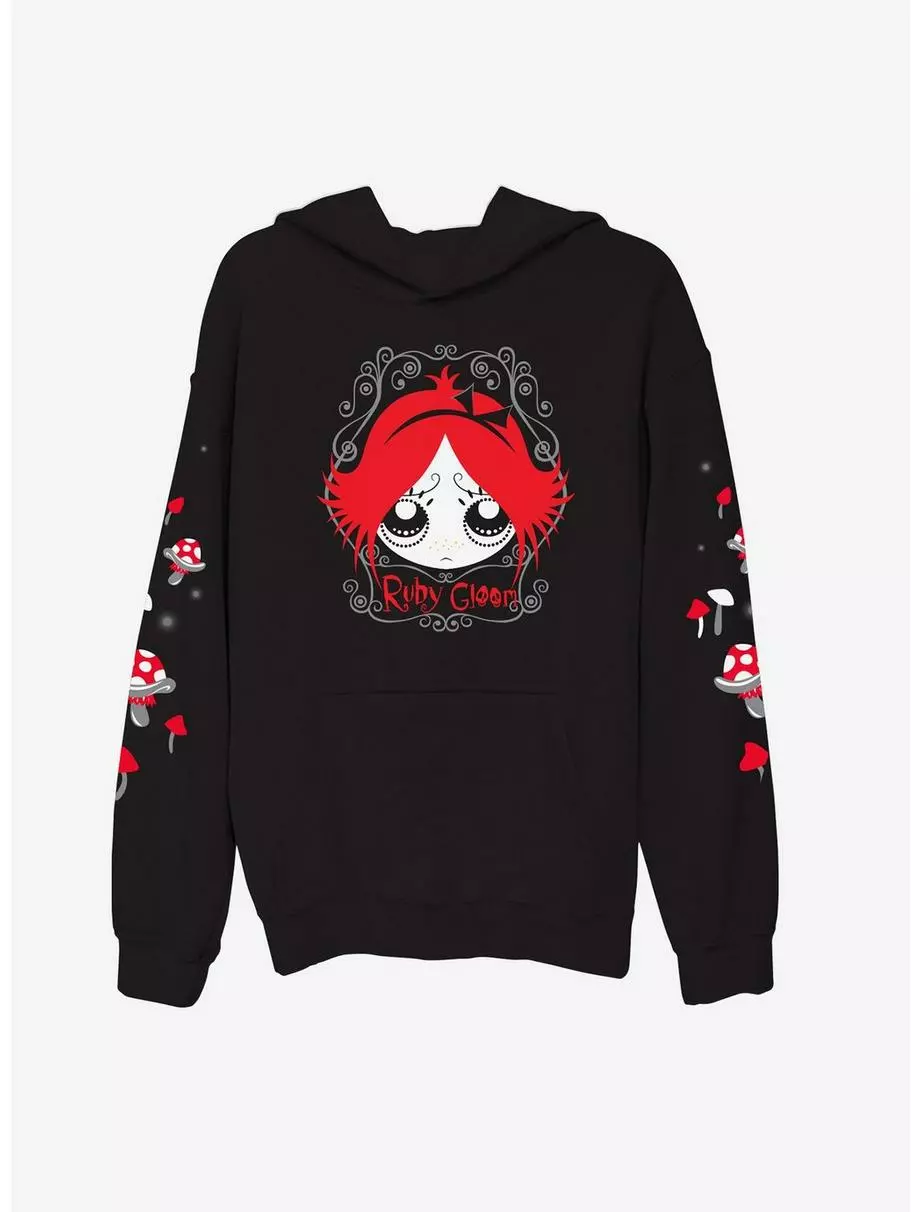 Ruby Gloom Mushroom Girls Hoodie 3 Ruby Gloom Mushroom Girls Hoodie