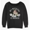 Disney Beauty And The Beast Booked Weekend Girls Slouchy Sweatshirt -Hoodies And Sweaters Shop 20112675 hi