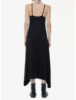 COSMICAURA Black Hook-And-Eye Shark Bite Maxi Dress 7 COSMICAURA Black Hook-And-Eye Shark Bite Maxi Dress -Hoodies And Sweaters Shop 20173212 av2