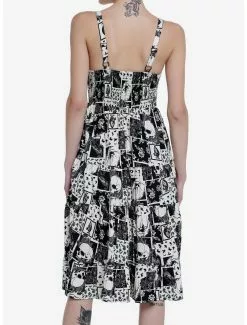 THORN&FABLE Thorn & Fable Skull Raven Patchwork Midi Dress 7 THORN&FABLE Thorn & Fable Skull Raven Patchwork Midi Dress -Hoodies And Sweaters Shop 20174015 av2