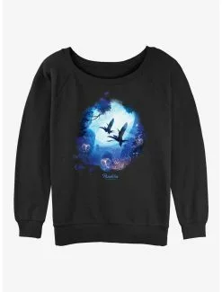 Avatar: The Way Of Water Flying Banshee Girls Slouchy Sweatshirt