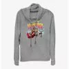 Marvel Thor: Love And Thunder Mighty Thor Eat My Hammer Cowl Neck Long-Sleeve Top -Hoodies And Sweaters Shop 20280934 hi