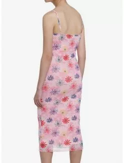 Pink Floral Midi Dress 7 Pink Floral Midi Dress -Hoodies And Sweaters Shop 20285660 av2