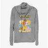 Pokemon Catch 'Em All Cowl Neck Long-Sleeve Top