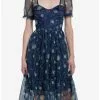 THORN&FABLE Thorn & Fable Starry Nights Mesh Puff Sleeve Dress