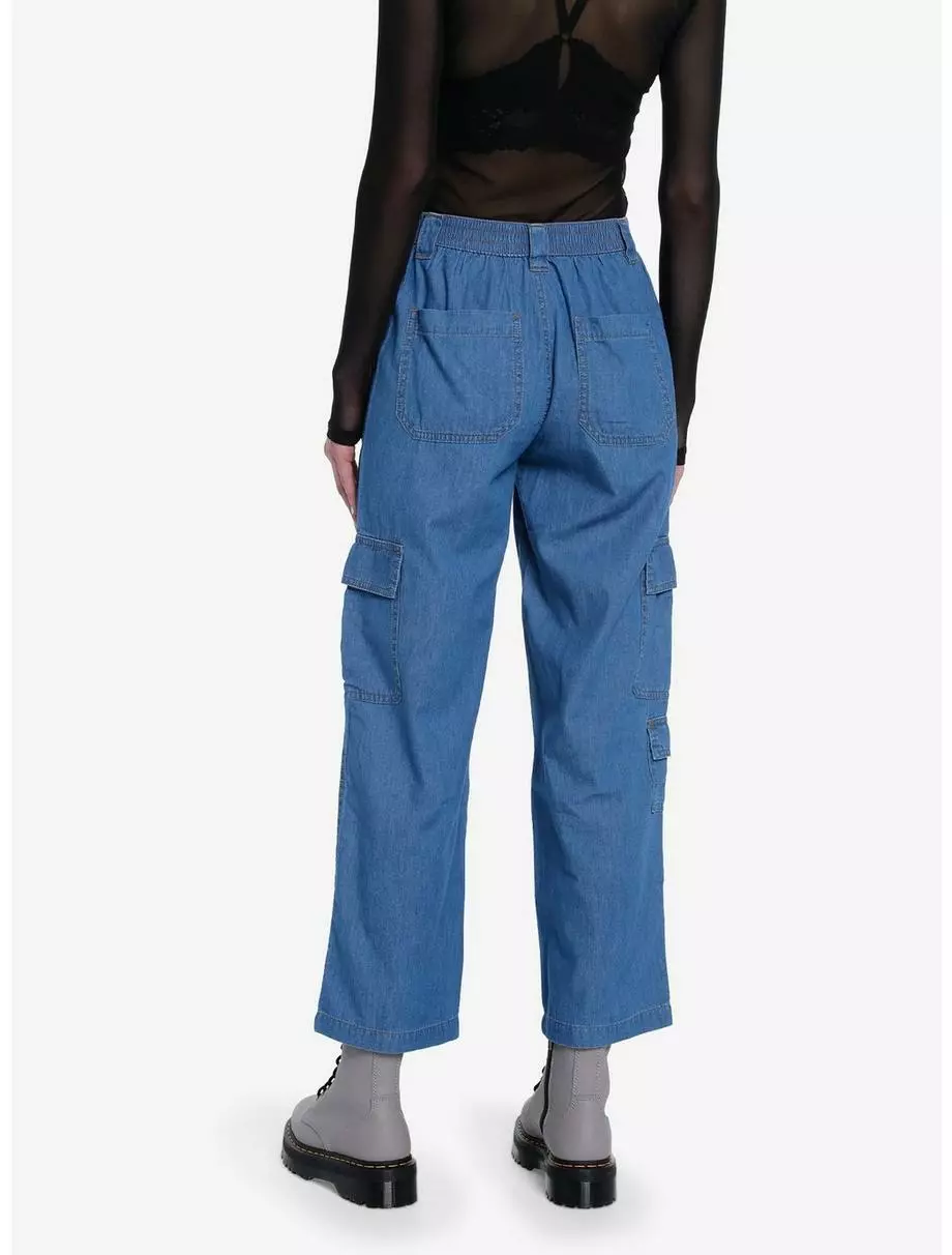 SOCIALCOLLISION Indigo Wide Leg Pants 4 SOCIALCOLLISION Indigo Wide Leg Pants - Image 2