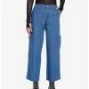 SOCIALCOLLISION Indigo Wide Leg Pants 2 SOCIALCOLLISION Indigo Wide Leg Pants -Hoodies And Sweaters Shop 20480795 hi