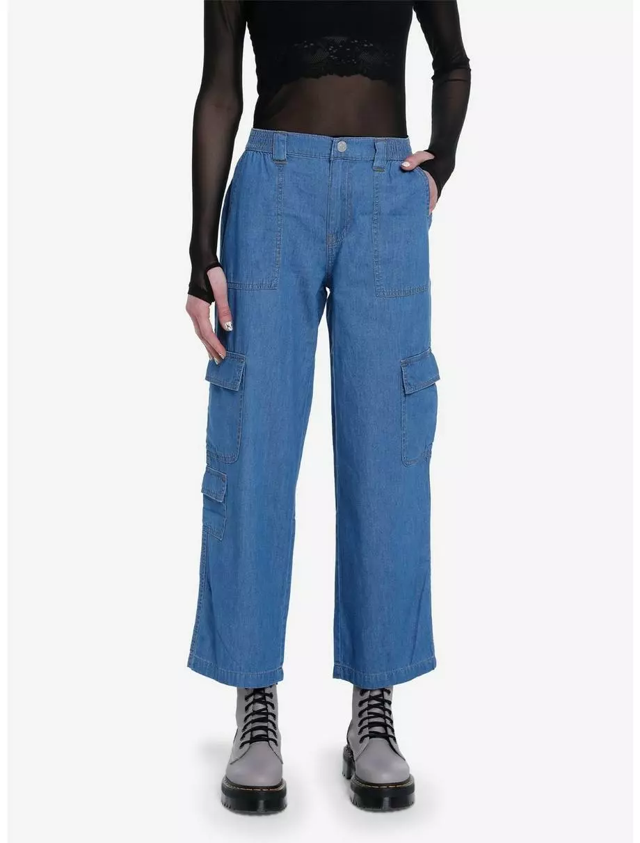 SOCIALCOLLISION Indigo Wide Leg Pants 3 SOCIALCOLLISION Indigo Wide Leg Pants