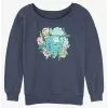 Adventure Time BMO Dancing On Flowers Girls Slouchy Sweatshirt -Hoodies And Sweaters Shop 20835302 hi