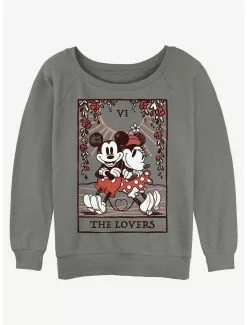 Disney Mickey Mouse The Lovers Girls Slouchy Sweatshirt